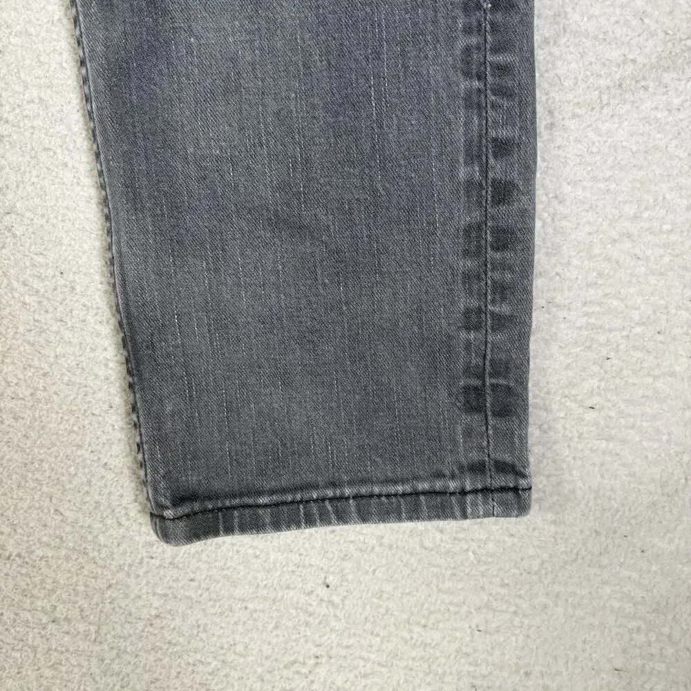 Levis 511 Jeans Mens 33x32 FITS 32x28 Gray Charcoal Wash Slim Fit Stretch Emo